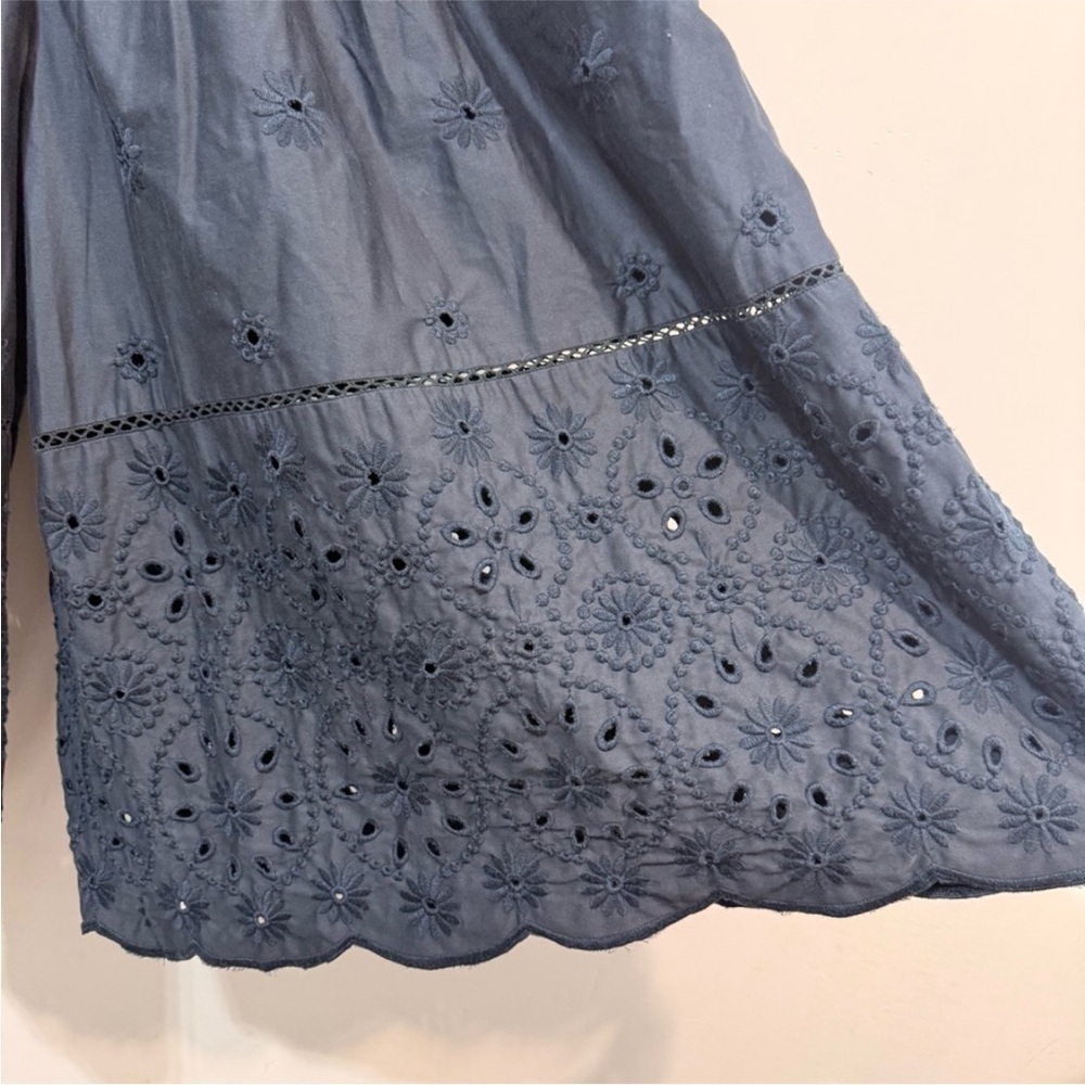 NWT Anthropologie Maeve embroidered skirty Wide-Leg Eyelet Culottes 🧳 - Picture 11 of 13